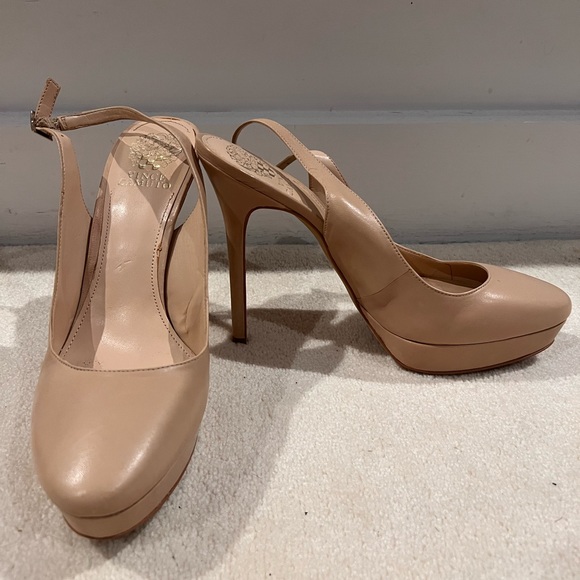 VINCE CAMUTO SLING BACK HIGH HEELS PLATFORMS - Picture 3 of 6